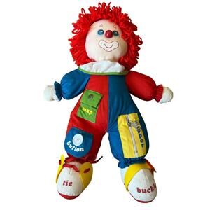 Amtoy Learn To Dress Clown Plush Stuffed Toy American Greetings 1983 Vintage